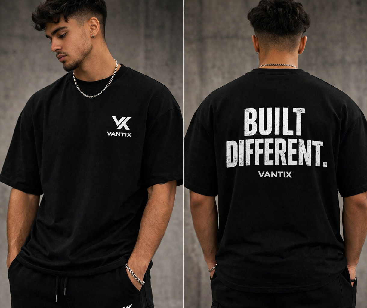 VANTIX Oversized Tee - Built Different
